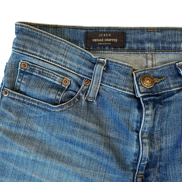 J. Crew Women's Vintage Cropped Straight Leg Jeans Size 28 - Picture 2 of 8